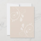 Betoverde herfstbos vossen bruiloft kaart (Achterkant)