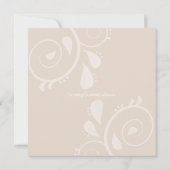 Betoverde herfstbos vossen bruiloft kaart (Achterkant)