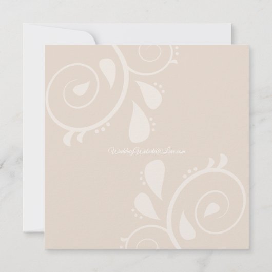 Betoverde herfstbos vossen bruiloft kaart (Achterkant)