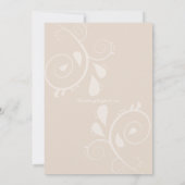 Betoverde herfstbos vossen bruiloft kaart (Achterkant)