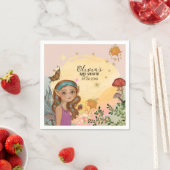 Betoverde herfstbosfee Baby Servet (Insitu)