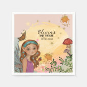 Betoverde herfstbosfee Baby Servet (Voorkant)