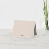 Betoverde herfstvossen bedankkaart (Achterkant)