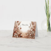 Betoverde herfstvossen bedankkaart (Voorkant)