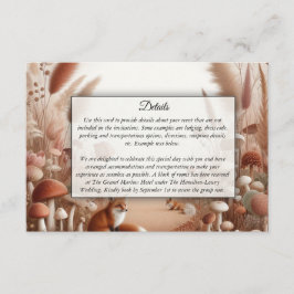 Betoverde herfstvossen informatiekaartje