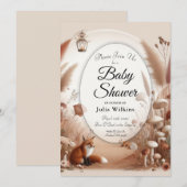 Betoverde herfstvossen kaart (Voorkant / Achterkant)