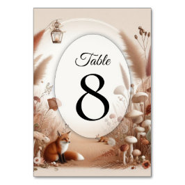 Betoverde herfstvossen kaart