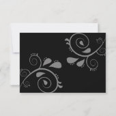 Betoverde herfstvossen RSVP kaartje (Achterkant)