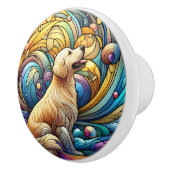 Betoverde hoektand op kosmische keramische werveli keramische knop (Rechts)