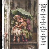 Betoverde hortensia feeën in regen ED2L decoupage Tissuepapier