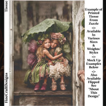 Betoverde hortensia feeën in regen ED2R Decoupage