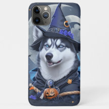 Betoverde Husky Hond: Magische Halloween Verrukkin