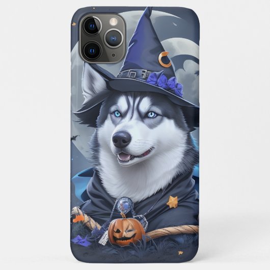 Betoverde Husky Hond: Magische Halloween Verrukkin Case-Mate iPhone Case (Achterkant)