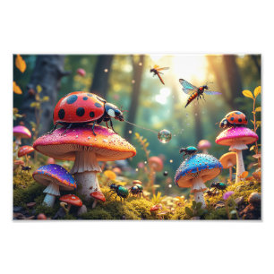 Betoverde Insecten Carnaval Foto Afdruk