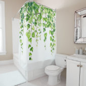 Betoverde Ivy Haven: Waterverf dromen Douchegordijn (In situ)