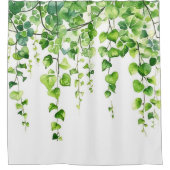 Betoverde Ivy Haven: Waterverf dromen Douchegordijn (Voorkant)