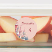Betoverde Kasteel Waterdichte Labels, Prinsessenna Labels (Aangebracht)