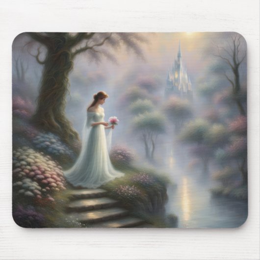 Betoverde kasteeltuin met prinses muismat (Voorkant)