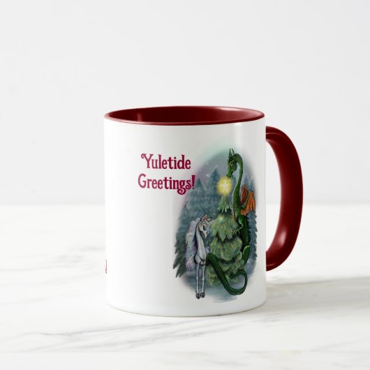 Betoverde Kerstboom Mok (Voorkant rechts)