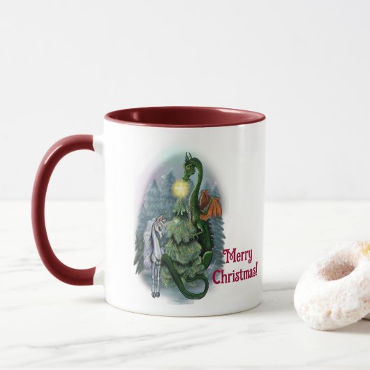 Betoverde Kerstboom Mok (Met donut)
