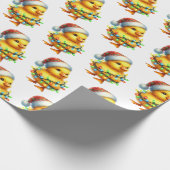 Betoverde kerstdieren cadeaupapier (Hoek)