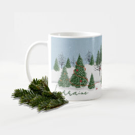 Betoverde Kerstmug van het Bos Koffiemok