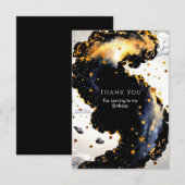 Betoverde Kids Space Verjaardag Bedankkaart (Voorkant / Achterkant)