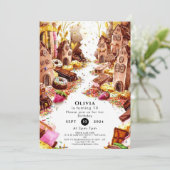 Betoverde Kinder Chocolade Verjaardag Kaart (Staand voorkant)