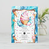 Betoverde Kinder Kegelijsje Verjaardag Kaart (Staand voorkant)