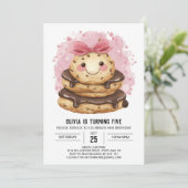 Betoverde Kinder Waterverf Cookies Verjaardag Kaart (Staand voorkant)