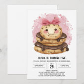 Betoverde Kinder Waterverf Cookies Verjaardag Kaart (Voorkant / Achterkant)