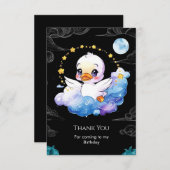 Betoverde Kinderen Eend Verjaardag Bedankkaart (Voorkant / Achterkant)