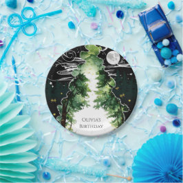 Betoverde Kinderen Woodland Birthday Papieren Bordje