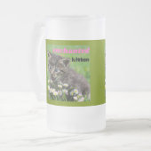 betoverde kitten matglas bierpul (Voorkant links)