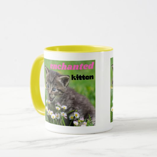 betoverde kitten mok (Voorkant links)