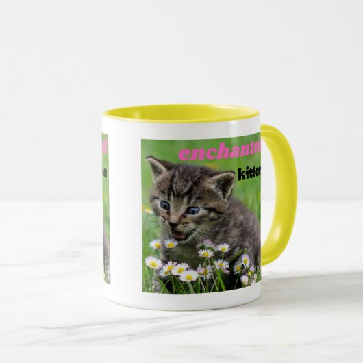 betoverde kitten mok (Voorkant rechts)