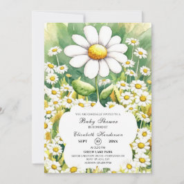 Betoverde kleine Daisy Baby shower Kaart