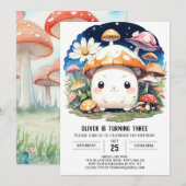 Betoverde Kleine Paddestoel Magic Verjaardag Kaart (Voorkant / Achterkant)