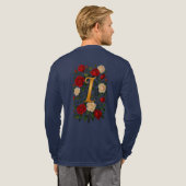 Betoverde Klimrozen Initiaal “I” Tri-Blend Shirt (Achterkant)