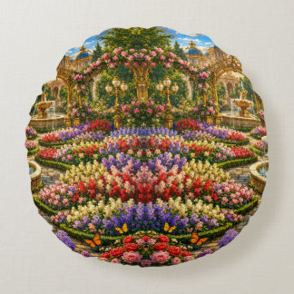 Betoverde Koninklijke Tuin  Rond Kussen
