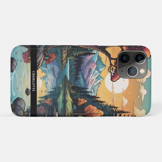 Betoverde Lakeside Serenity Sunset Landschap Case-Mate iPhone Case (Achterkant (horizontaal))