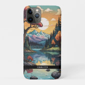 Betoverde Lakeside Serenity Sunset Landschap Case-Mate iPhone Case (Achterkant)
