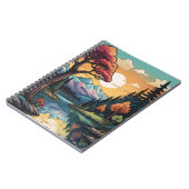 Betoverde Lakeside Serenity Sunset Landschap Notitieboek (Linkerzijde)