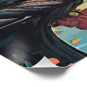 Betoverde Lakeside Serenity Sunset Landschap Perfect Poster (Hoek)