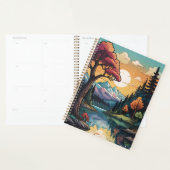 Betoverde Lakeside Serenity Sunset Landschap Planner (Display)