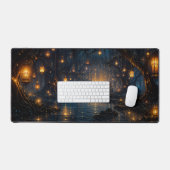 Betoverde Lantaarnpad Fantasie Kunst Bureaumat (Keyboard & Muis)