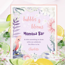 Betoverde Lavendel Drink Teken Baby shower Poster