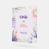 Betoverde Lavendel Genderneutrale Kaarten & Gesche Acryl Bord (Hoek)