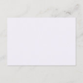 Betoverde Lavendel Paarse Bloemen Bruiloft Details Informatiekaartje (Achterkant)