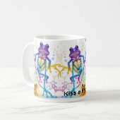 Betoverde levendige dansende kikker Coco, Koffiemok (Voorkant links)